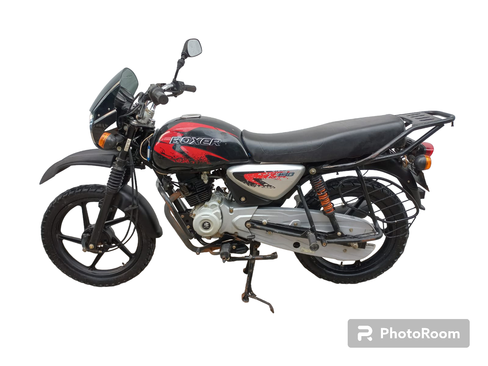 MOTOCICLETA BAJAJ BOXER BM X 2022 150 CC NEGRO CON FRANJAS MULTICOLOR 3,300 KMS. Todisimo.gt
